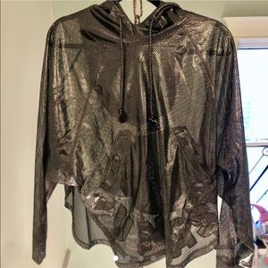 ‘RUN FAST’ MESH HOODIE